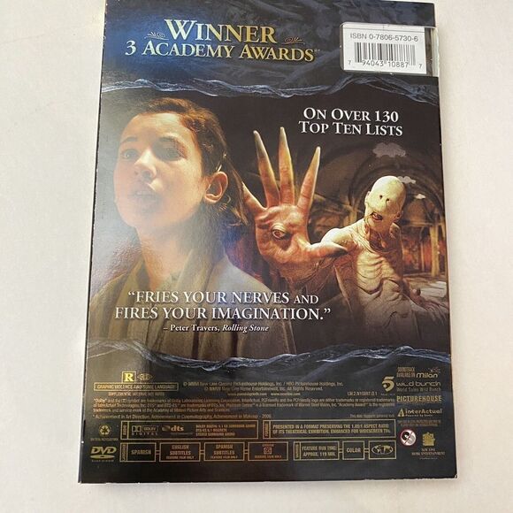 1299 Pan's Labyrinth (New Line Two-Disc Platinum Series) DVD Brand New Sealed - Picture 2 of 5